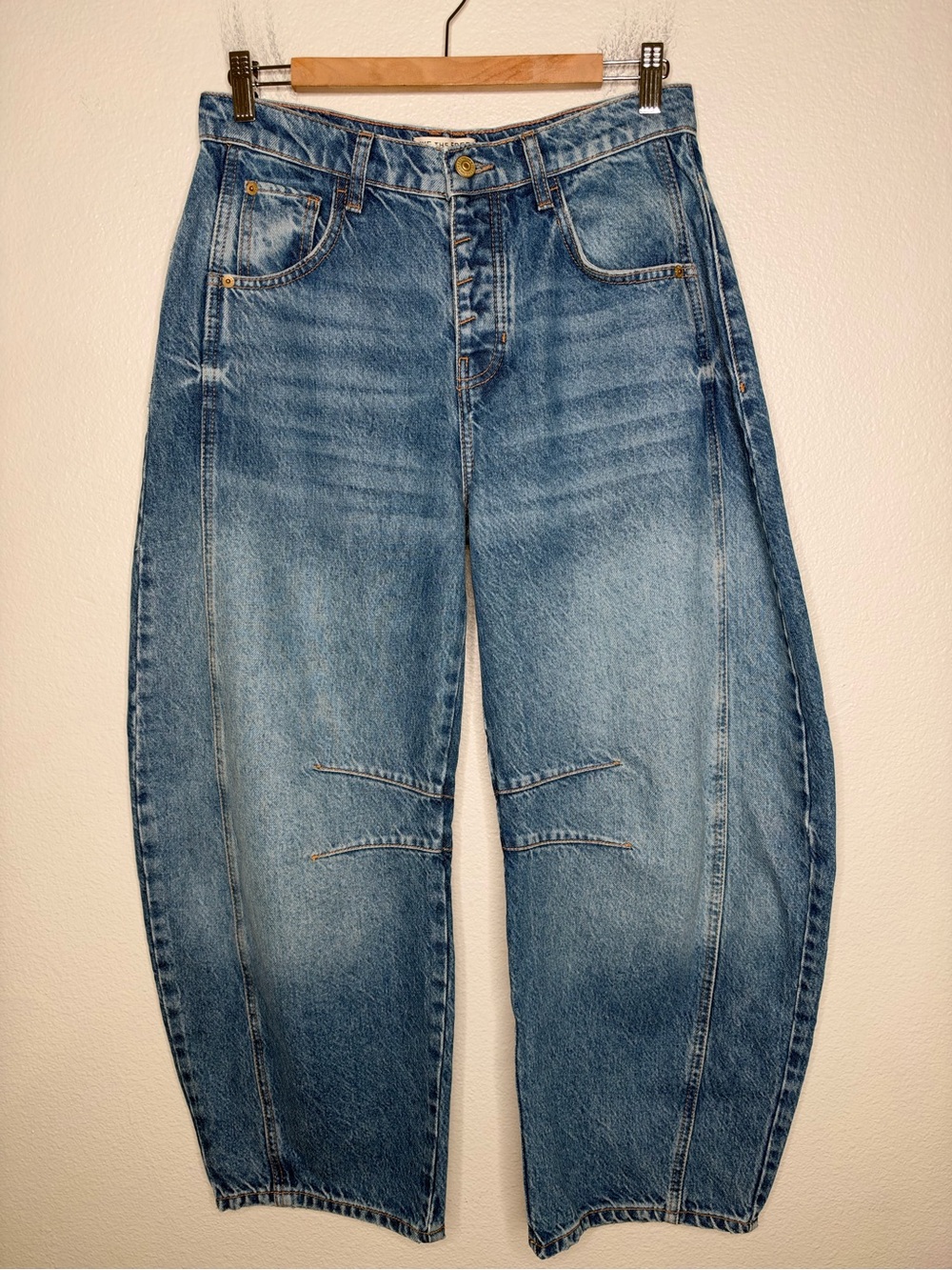 Free People - We the Free Good Luck Mid Rise Barrel Jeans 26